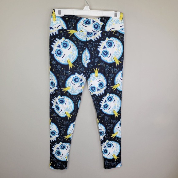 Dren Designs‎ Royal Sugar Skull Polyester Spandex Ankle Leggings Extended Size - Picture 5 of 6
